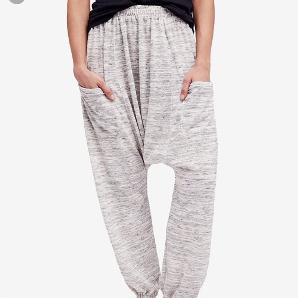 Free people NWT small grey more chill harem pants